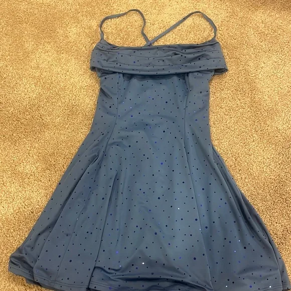 Lucy in the Sky | Dresses | Lucy In The Sky Blue Mini Flowy Dress | Poshmark